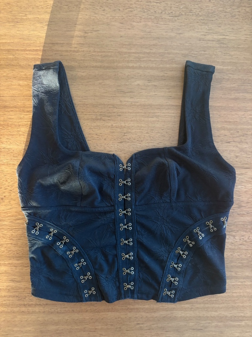 Free People Corset Top “Don’t Look Back” Black | M - Picture 2 of 4